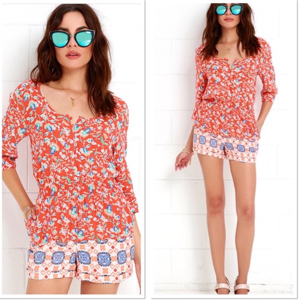 Lulu’s MinkPink Floral Romper - Picture 2 of 6